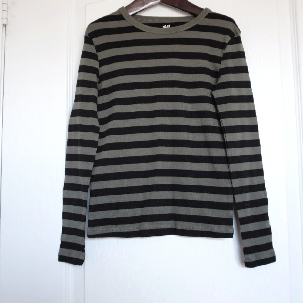 COPY - H&M Boy organic cotton strip basic shirt
